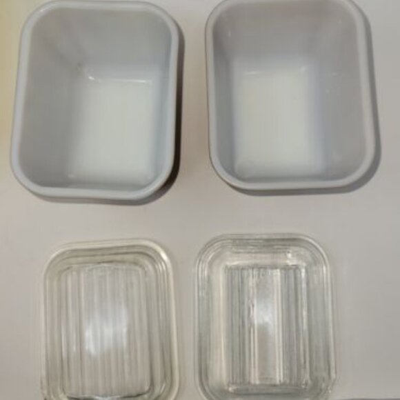 Vintage Pyrex Rare Town and Country Refrigerator Dish Set - 8 Piece Complete - Picture 11 of 16